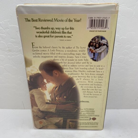 Vintage 1995 Warner Bros Family Entertainment A Little Princess VHS Clamshell - Picture 2 of 8